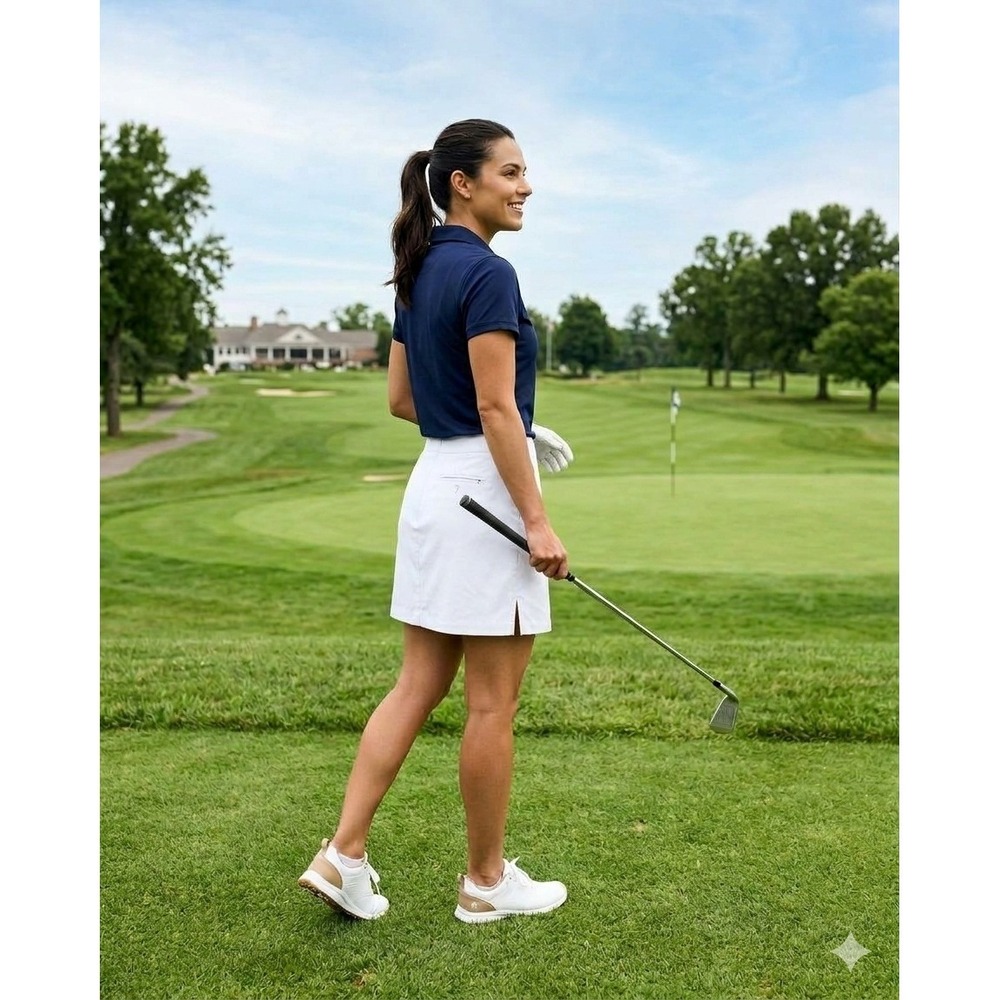 Lady Hagen White Golf Skort Size 10 Athletic Tennis Skirt Activewear Preppy